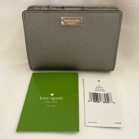 Kate Spade Set Matching Metallic Saffiano Leather Crossbody/Handbag + Wallet - Picture 16 of 16